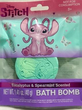 💜 Disney Stitch Eucalyptus & Spearmint Scented Bath Bomb